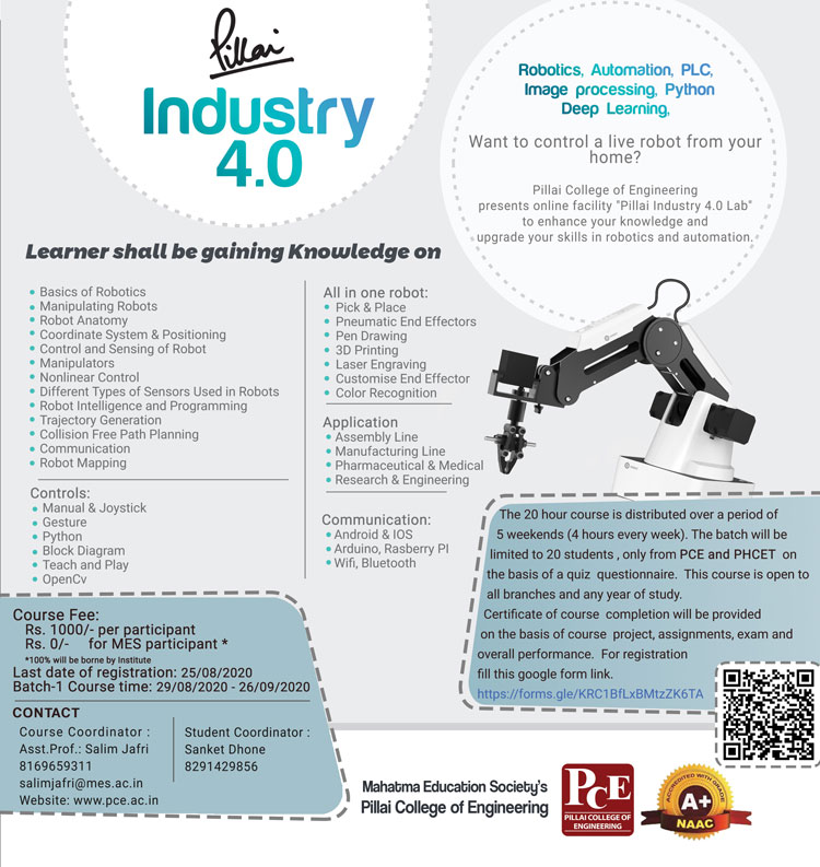 Pillai College Industry 4.0